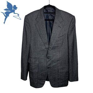 TOM FORD Men’s Tom Ford Wool, Silk, Camel Herringbone Tweed Lined Blazer